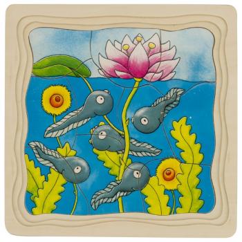 Schichtenpuzzle Der Frosch